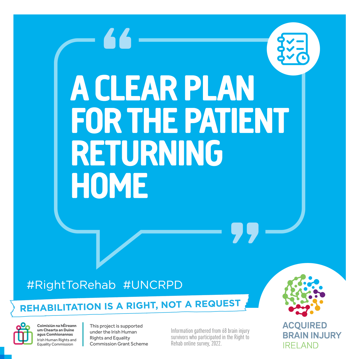Right to Rehab Campaign Image Clear Plan quote