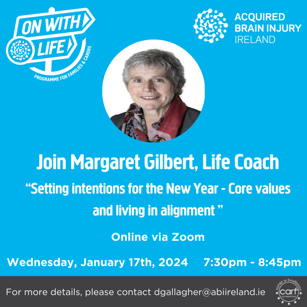 On With Life Education Session – Setting Intentions For The New Year image